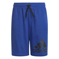 Spodenki damskie - adidas - B Bl SHO, szorty dla dzieci i młodzieży, Azurea/Czarny, 8 anni - miniaturka - grafika 1