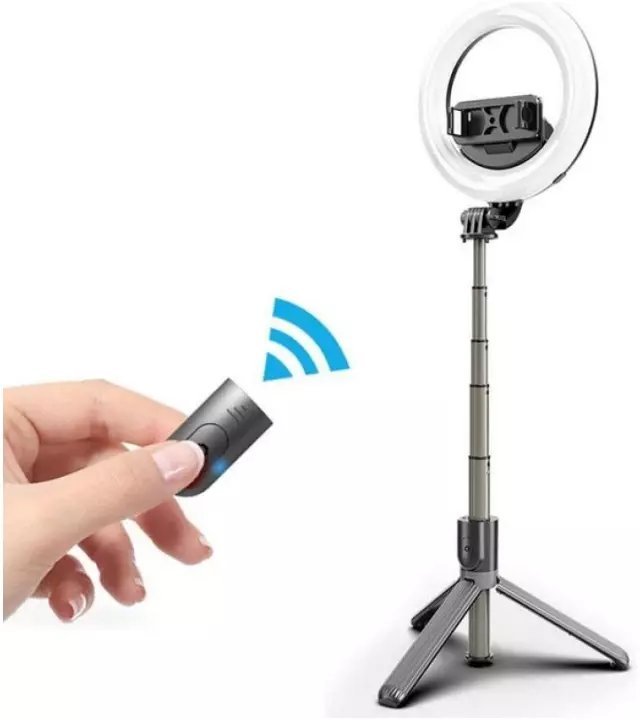RoGer V14 Universal Tripod Stand for Selfie with LED Lamp