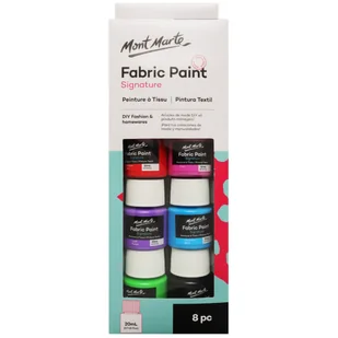 Zestaw Farb Do Tkanin Mont Marte 8x20ML - Zabawki kreatywne - miniaturka - grafika 1