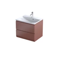 Szafki łazienkowe - Szafka łazienkowa pod umywalkę Oristo Brylant 60 cm czerwony mat OR36-SD2S-60-19R - miniaturka - grafika 1