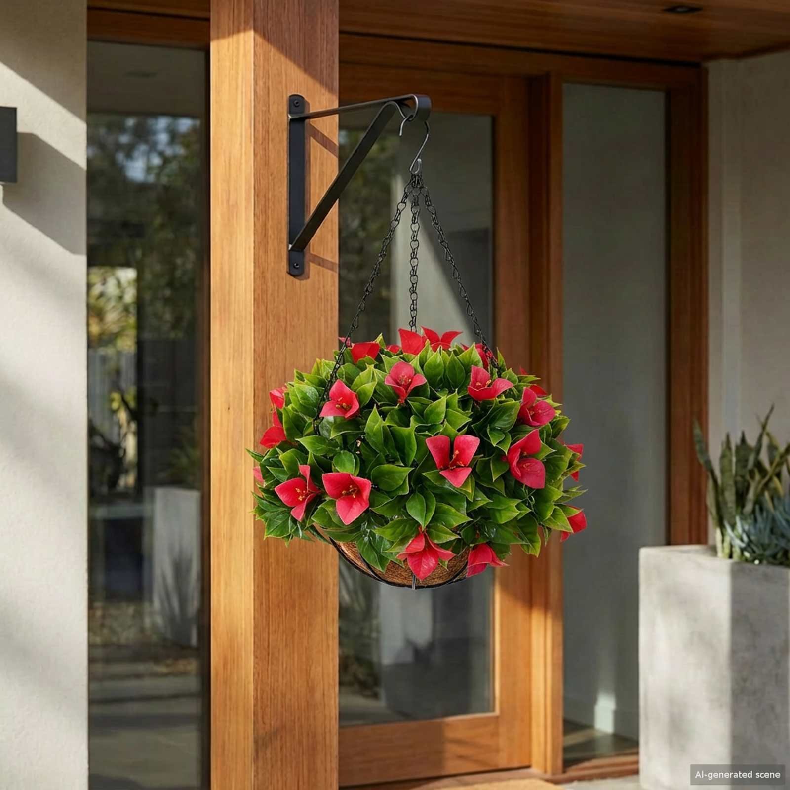 vidaXL vidaXL Sztuczne Kwiaty Różowy 33 x 33 x 44 cm PE i stal