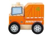Samochody i pojazdy dla dzieci - Trefl, Zabawka drewniana, Garbage truck, 61764 - miniaturka - grafika 1