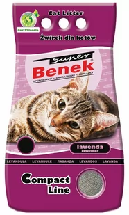 Certech Żwirek Super Benek Compact Lawenda 10l - Żwirek dla kotów - miniaturka - grafika 1