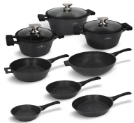 Zestawy garnków i patelni - Zestaw garnków i patelni 11 el. Black Stone Zwieger> - miniaturka - grafika 1