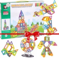 Klocki - KLOCKI MAGNETYCZNE KONSTRUKCYJNE DUŻE PANELE KONSTRUKCYJNE 3D KLOCKI MAGNETYCZNE 3D MAGNETIC EDUKACYJNE - miniaturka - grafika 1