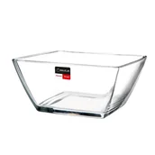 Miski i półmiski - Salaterka miska szklana kwadratowa 19 cm na sałatki owoce - miniaturka - grafika 1
