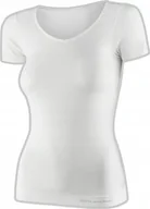 Koszulki sportowe damskie - Brubeck SS1398W Koszulka damska z krótkim rękawem COMFORT MERINO kremowy M - miniaturka - grafika 1