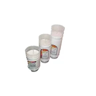 Lampiony i znicze - Wkład do zniczy Promyk 3 17,5 cm biały Ilumini - miniaturka - grafika 1