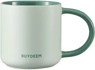 Kubki - Kubek ceramiczny Buydeem 300ml CD1018 Zielony - miniaturka - grafika 1