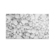 Deski do krojenia - Szklana deska kuchenna HOMEPRINT Białe kamyki dekoracyjne 60x52 cm - miniaturka - grafika 1