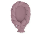 Kokony niemowlęce - Kokon Niemowlęcy Pleciony 2 W 1 - Róż Retro - miniaturka - grafika 1