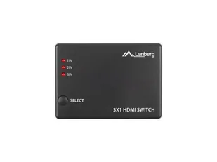 Lanberg Switch video 3 x HDMI + port micro USB Czarny - Adaptery i przejściówki - miniaturka - grafika 3
