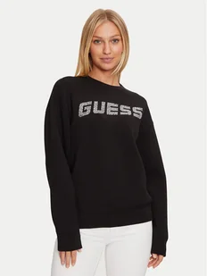 Guess Bluza V4BQ15 K7UW2 Czarny Regular Fit - Bluzy damskie - miniaturka - grafika 1