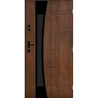 Drzwi zewnętrzne - Drzwi zewnętrzne WEZUWIUSZ Orzech 90 prawe - miniaturka - grafika 1