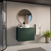 Szafki łazienkowe - Szafka łazienkowa wisząca - Zielona - 80 cm - VUTOMA - miniaturka - grafika 1