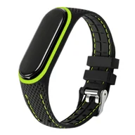Akcesoria do pulsometrów i zegarków sportowych - PASEK OPASKA SPORTOWA do XIAOMI MI BAND 5/6 (zielona) - miniaturka - grafika 1
