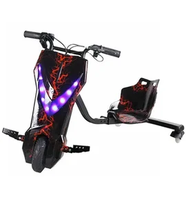 GOKART ELEKTRYCZNY 3 KOŁA SKUTER POJAZD DESKOROLKA ELEKTRYCZNA LED DRIFTY - Pojazdy elektryczne dla dzieci - miniaturka - grafika 1