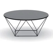 Sprzęt konferencyjny i radiowęzłowy - B2B Partner Okrągły stół konferencyjny WIRE, blat średnica 1050 mm, grafitowy 498066 - miniaturka - grafika 1