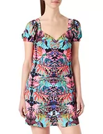 Sukienki - Desigual Damska sukienka Vest_Altaira Virtual Pin Casual, czerwony, XS - miniaturka - grafika 1