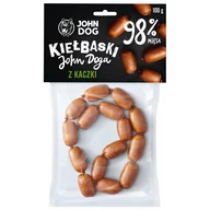 Przysmaki dla psów - JOHN DOG Przysmak dla psa Mini kiełbaski kaczka 100g - miniaturka - grafika 1