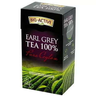 Herbata czarna, aromatyzowana BIG ACTIVE Earl Grey Tea 100% Pure Ceylon, 50 g - Herbata - miniaturka - grafika 1