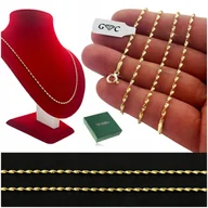 Biżuteria dla dzieci - ZŁOTY ŁAŃCUSZEK SINGAPUR SREBRO PRÓBA 925/585 14K DELIKATNY DLA DZIEWCZYNKI - miniaturka - grafika 1