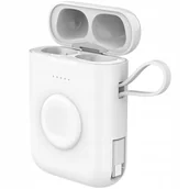 Powerbanki - Etui ładujące Powerbank do słuchawek airpods iWatch iPhone 5200mAh USB-C - miniaturka - grafika 1