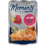 Mokra karma dla kotów - MOMENTS Adult Tuńczyk i wołowina 12x70 g - miniaturka - grafika 1