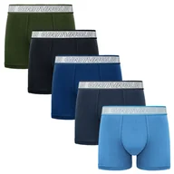 Majtki męskie - Bokserki męskie bawełniane XL zestaw w 5 kolorach, oddychające i wygodne - miniaturka - grafika 1