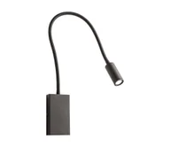 Lampy ścienne - Redo 01-2755 - LED Kinkiet WALLIE LED/3W/230V USB CRI 90 czarny - miniaturka - grafika 1