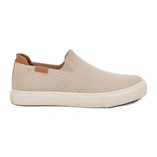 Trampki Damskie Slip-On Big Star RR274721 Beżowe beżowy - Trampki damskie - miniaturka - grafika 1