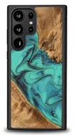 Etui i futerały do telefonów - Bewood Drewniane etui Galaxy S23 Ultra, Turquoise - miniaturka - grafika 1