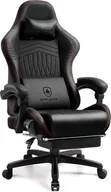 Fotele gamingowe - GTPLAYER Fotel do gier ACE PRO, ergonomiczny fotel biurowy z odchylanymi podłokietnikami i podnóżkiem, głośniki Hi-Fi, imponująca atmosfera dźwięku, czerwone wino - miniaturka - grafika 1