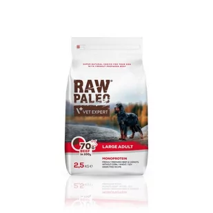 vetexpert RAW PALEO ADULT LARGE 2,5KG WOŁOWINA - Sucha karma dla psów - miniaturka - grafika 1