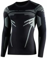 Bluzy sportowe damskie - Brubeck Bluza termoaktywna DRY LS15700 czarny/grafitowy - miniaturka - grafika 1