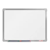 Tablice i flipcharty - boardOK Biała magnetyczna tablica do pisania boardOK 60x45, rama anodowana VOK060045-1100 - miniaturka - grafika 1