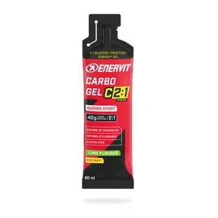 ENERVIT Żel energetyczny CARBO GEL C2:1 PRO 60 ml lime - Batony proteinowe - miniaturka - grafika 1
