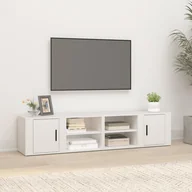 Szafki RTV - Lumarko Szafki pod telewizor, 2 szt., białe, 80x31,5x36,5 cm - miniaturka - grafika 1
