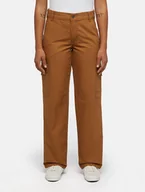 Spodnie damskie - pantaloni donna dickies duck canvas cargo w - dk0a864s 0bd brown duck - miniaturka - grafika 1