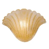 Lampy ścienne - Kinkiet ścienny Bacelo 8160 Amplex muszelka do kuchni dekoracyjna złoty - miniaturka - grafika 1