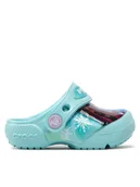 Buty dla dziewczynek - Crocs Klapki FROZEN Fl Disney Frozen II Clog T 206804 Niebieski - miniaturka - grafika 1