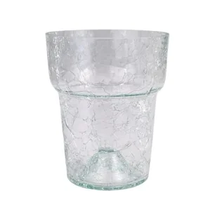 Osłonka szklana KRAKLA RANT XL 15,5 cm transparentny - Donice - miniaturka - grafika 1