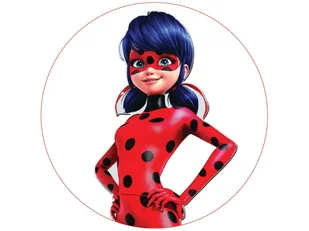 Dekoracyjny opłatek tortowy Miraculum - 20 cm - Ciasta i półprodukty do ciast - miniaturka - grafika 1