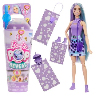 Barbie Pop Reveal Bubble Tea Lalka Zapachowa Mleko Taro + Akcesoria Niespodzianki - Lalki dla dziewczynek - miniaturka - grafika 1