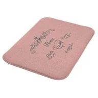 Dywaniki łazienkowe - Dywanik NICEA 50 x 80 cm róż - miniaturka - grafika 1