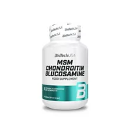 Ochrona stawów - BioTech MSM Chondroitin Glucosamine 60tabl. Chondroityna Glukozamina Siarka Organiczna Wsparcie Stawów - miniaturka - grafika 1