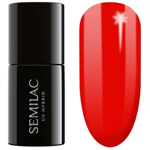Semilac SEMILAC 317 VALENTINE Neon Red Lakier Hybrydowy - Lakiery hybrydowe - miniaturka - grafika 1