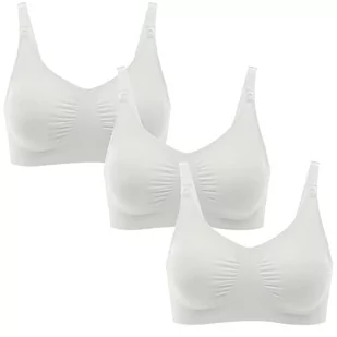 Medela Damski M&nbra L WHI De Bundle (X3) Biustonosz, Biały, L, biały, L - Biustonosze - miniaturka - grafika 1