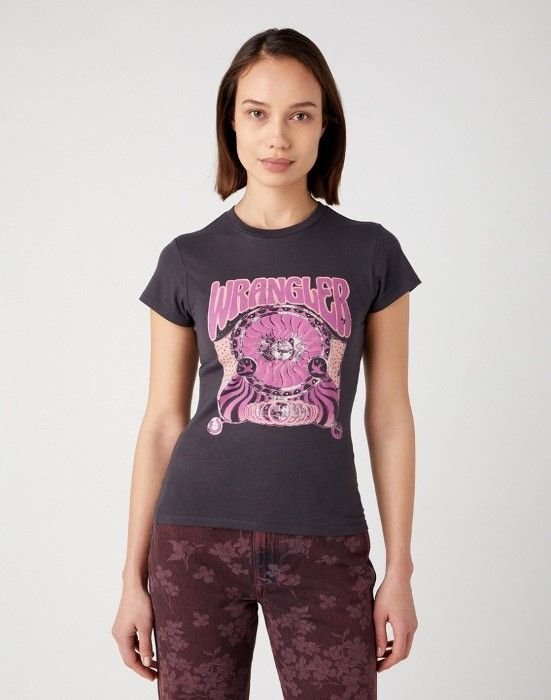 t-shirt donna wrangler 112343676 black