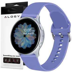 Pasek uniwersalny Alogy Strap z klamrą do smartwatcha 20mm Lavender - Akcesoria do smartwatchy - miniaturka - grafika 1
